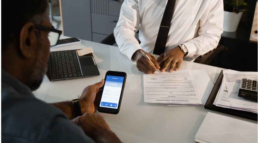 Person applying for loan